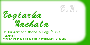 boglarka machala business card